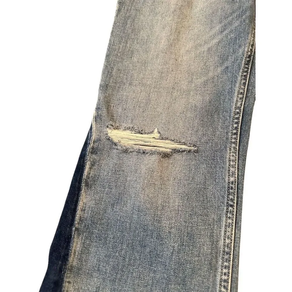 Hudson Faye Hrm Women's Wide-Leg Distressed Jeans Medium Blue Size M - Picture 3 of 15
